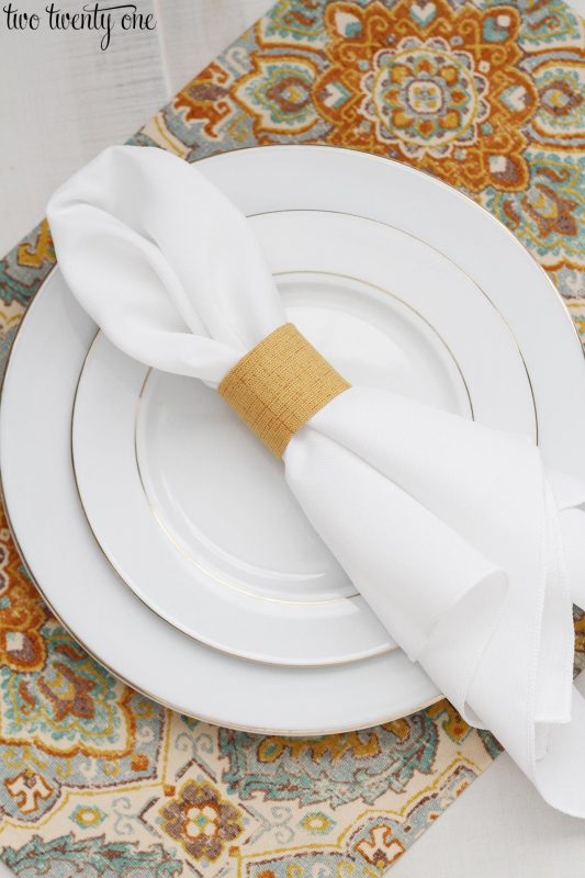 No Sew Placemat And Napkin Ring