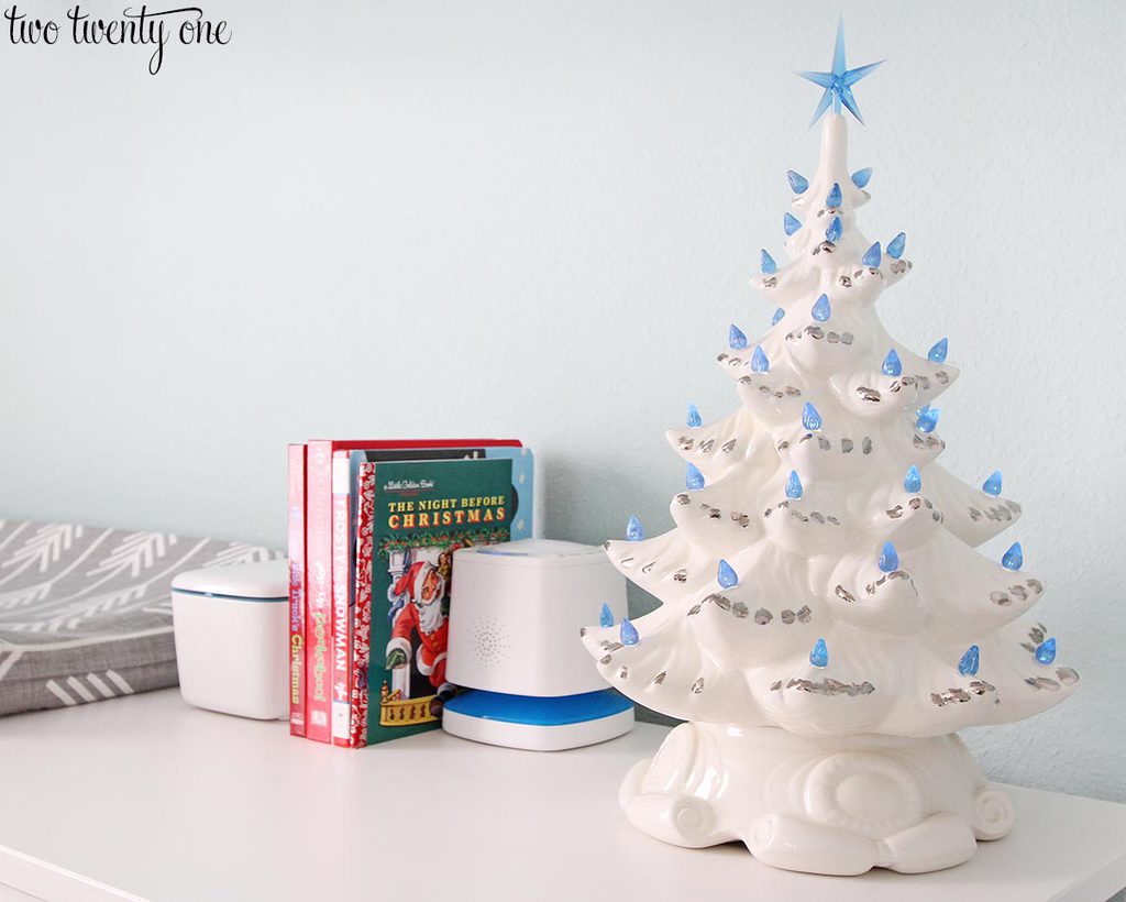 White ceramic Christmas tree