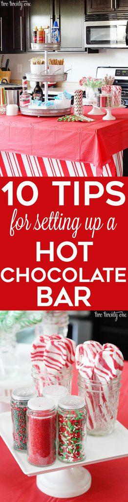 10 tips for setting up a hot chocolate bar!