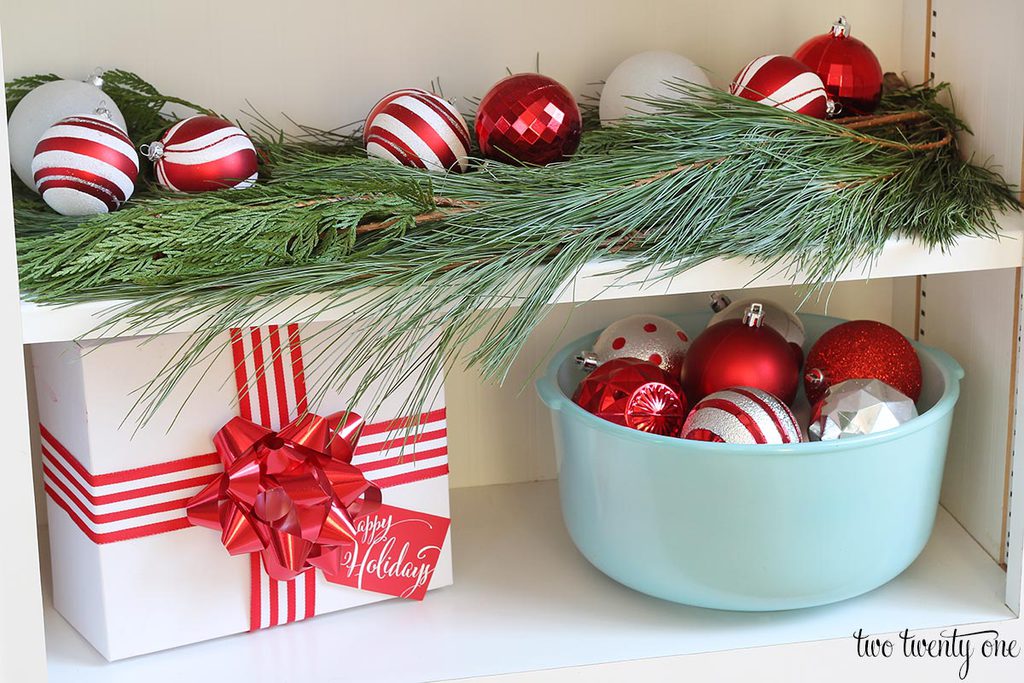 kitchen-island-shelves-decorated-for-christmas