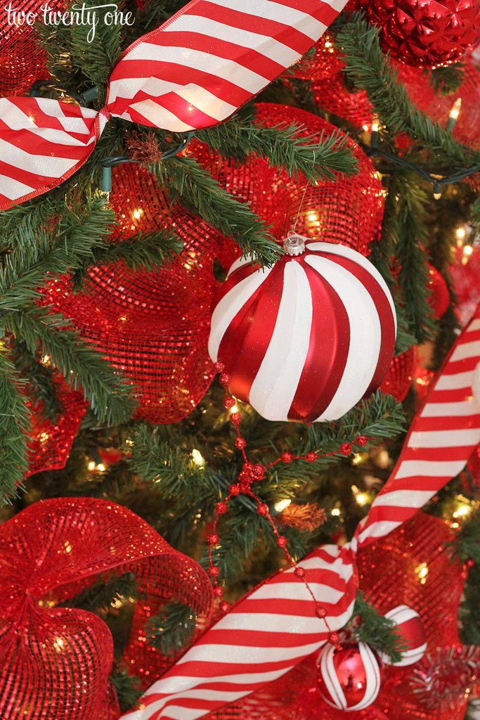 candy stripe christmas ornaments