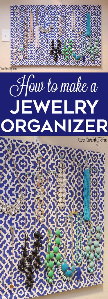 How to make a DIY jewelry organizer!