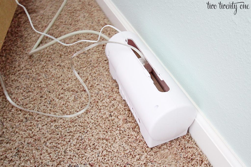 How to hide power cords from curious baby! - crafterhours