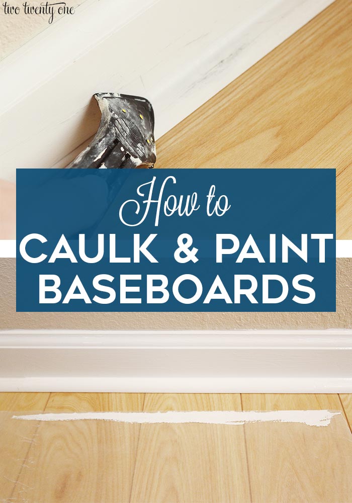 How to caulk and paint baseboards