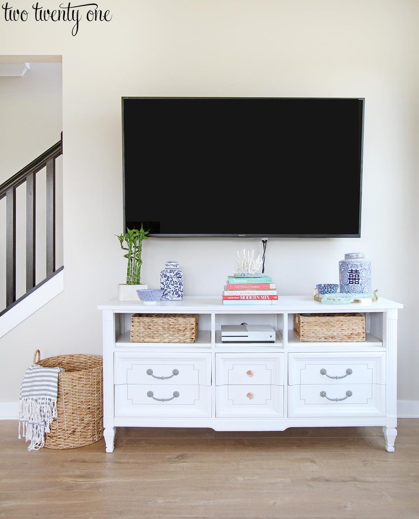 A Dresser Into Tv Stand Diy