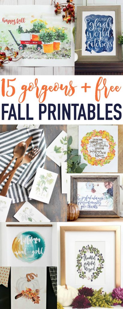 15+ FREE Fall Printables!