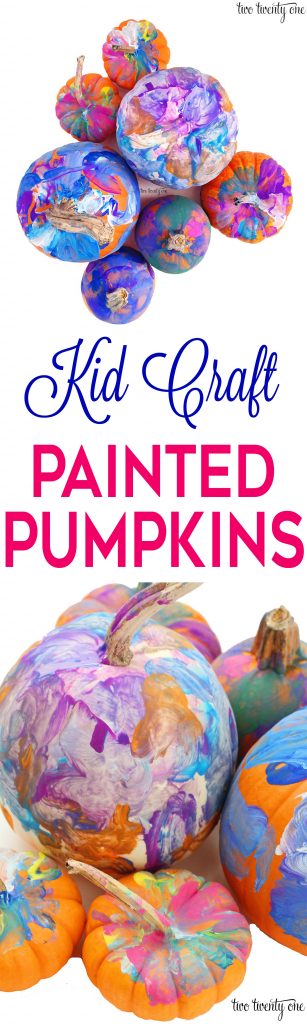 Kid Craft: Painted Pumpkins! Great fall activity!