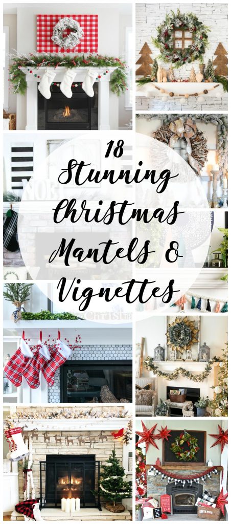 18 Christmas Mantels and Vignettes