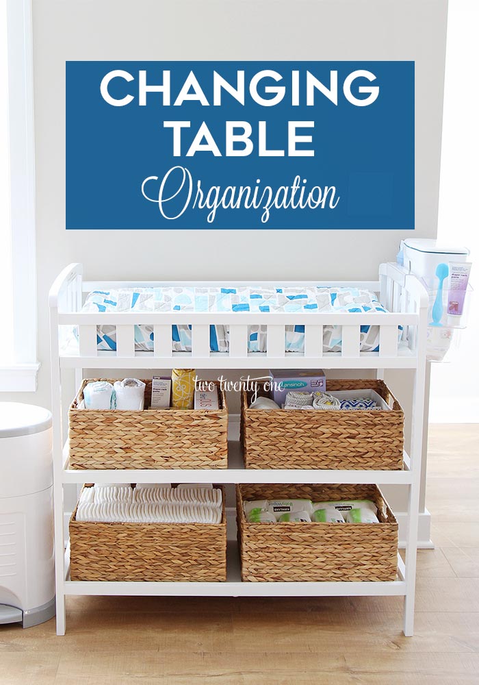 Organized changing table