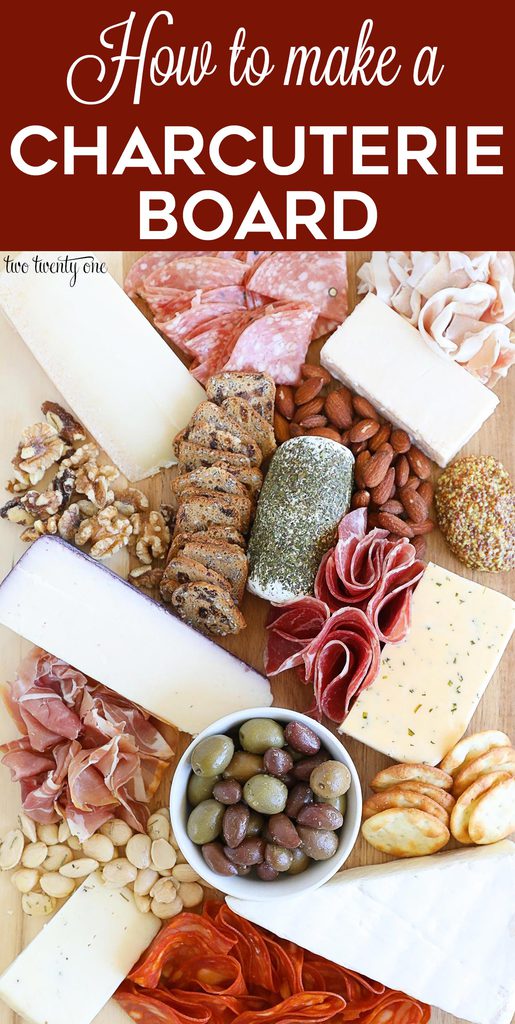 How to make a charcuterie board! Tips on what meats and cheeses to include. Plus, step-by-step photos showing how to assemble your charcuterie board!