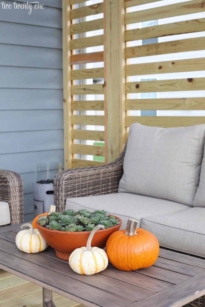 decorated fall deck