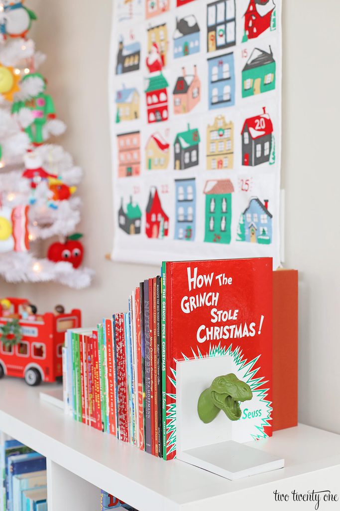 displayed christmas books