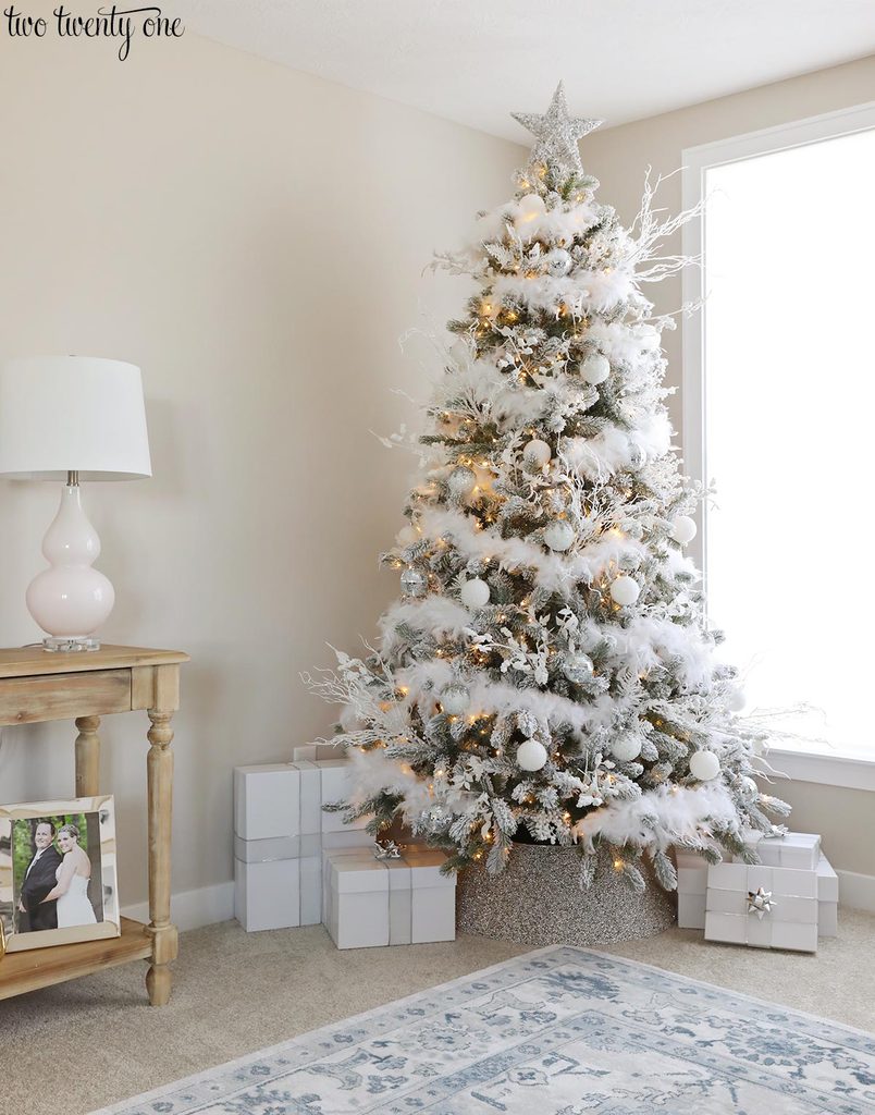 White Feather Christmas Tree