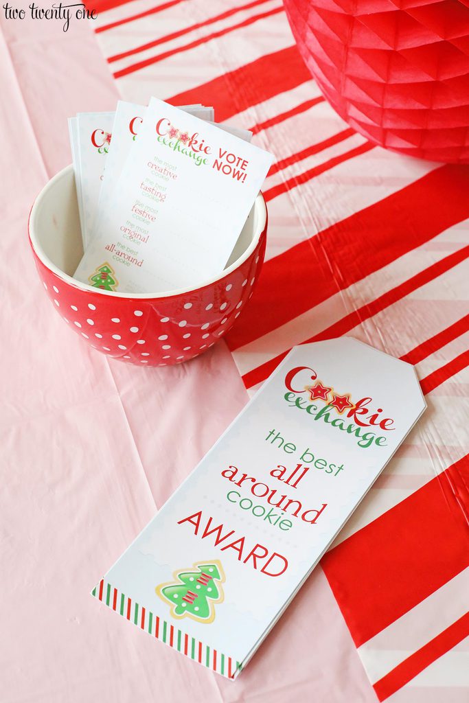 cookie exchange printable