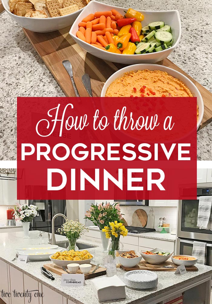How to throw a progressive dinner
