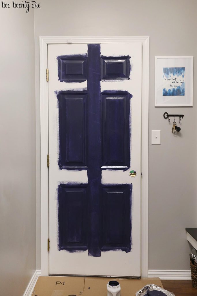 how to paint metal door