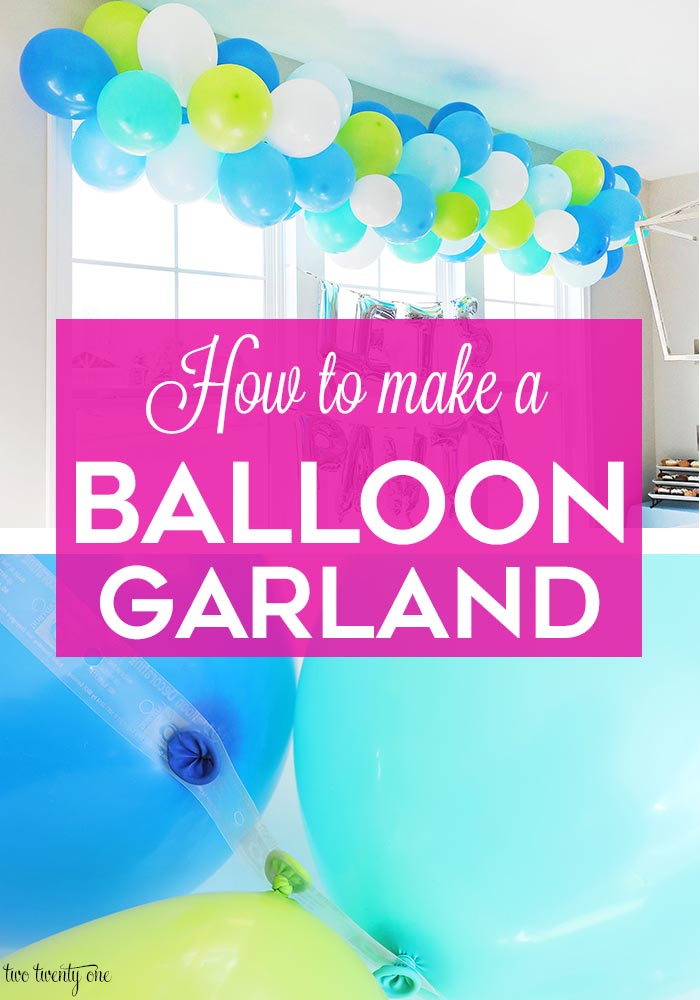 How to make a balloon garland