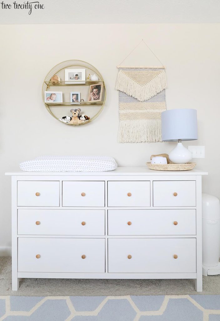 IKEA Hemnes dresser in nursery