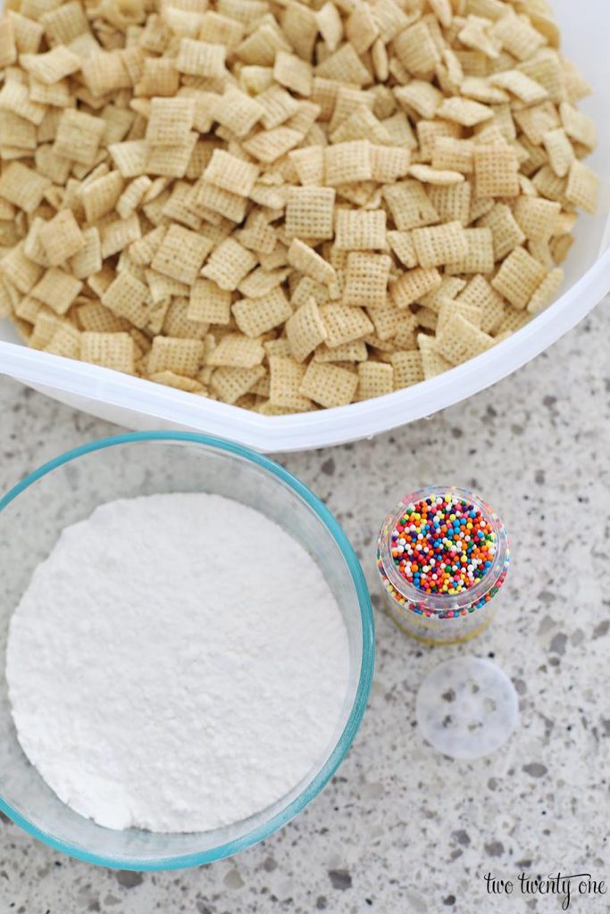 Birthday Cake Puppy Chow