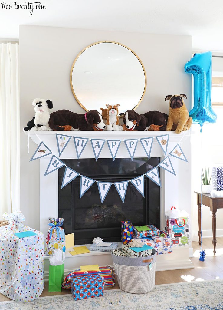 puppy themed birthday party