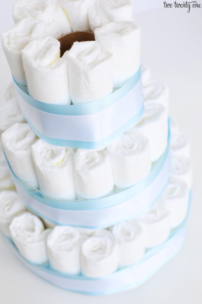 DIY diaper cake