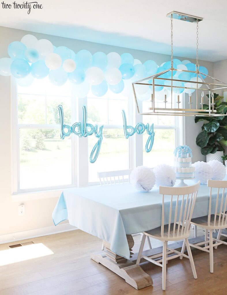 Blue Baby Shower for a Boy - Food, Decorations, & More