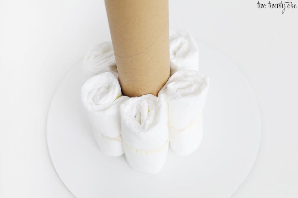 diaper cake construction