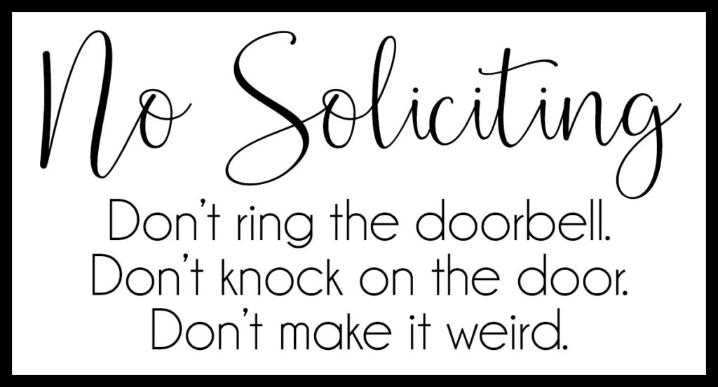 printable doorbell signs 200