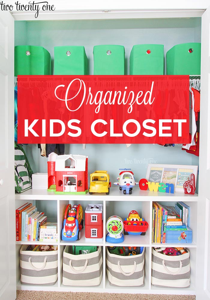 Organized Kids Closet