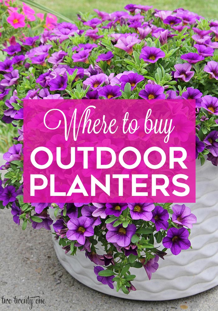 Where to buy outdoor planters!