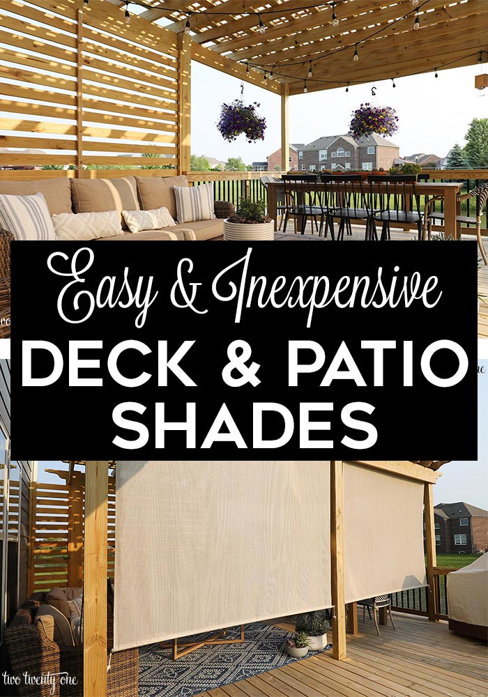 Deck and Patio Outdoor Shades