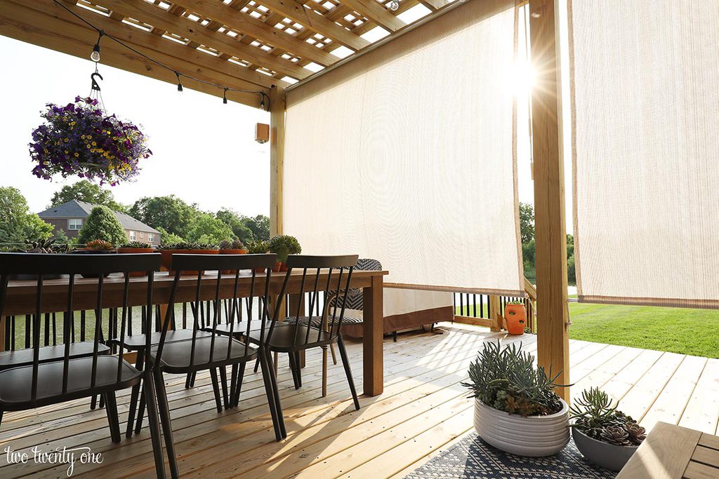 Deck shade clearance