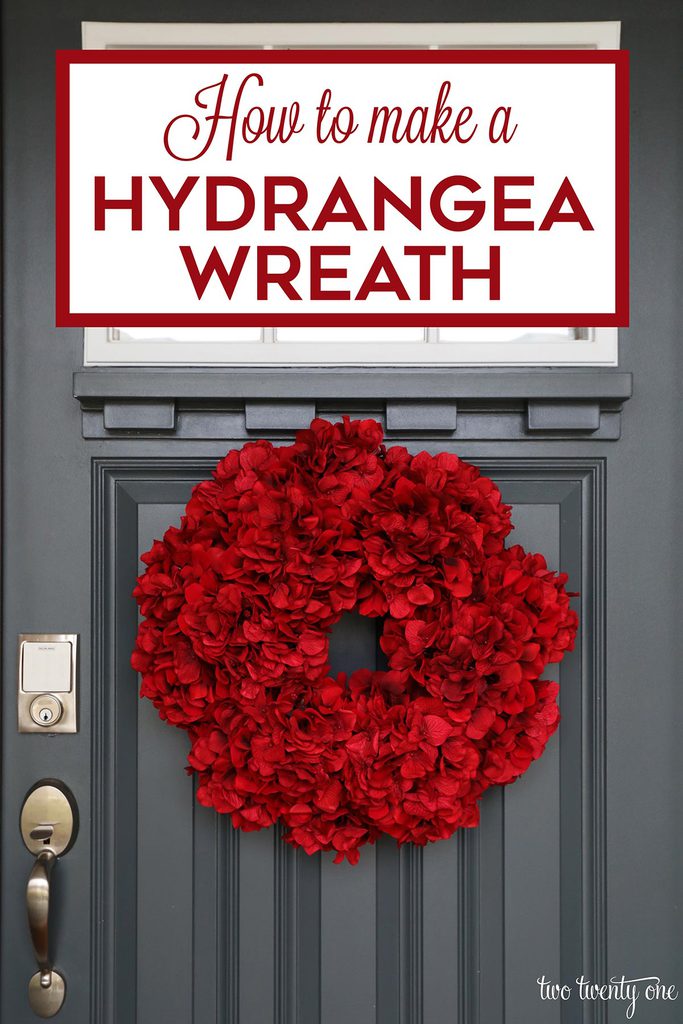 How to make a hydrangea wreath!