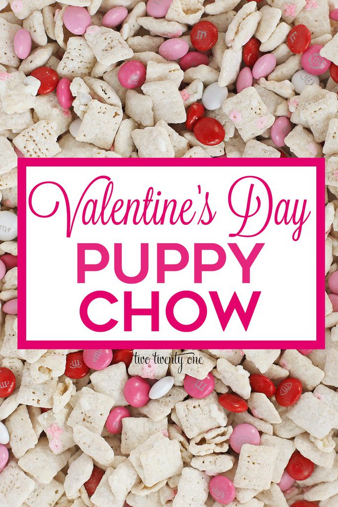 valentine's day puppy chow