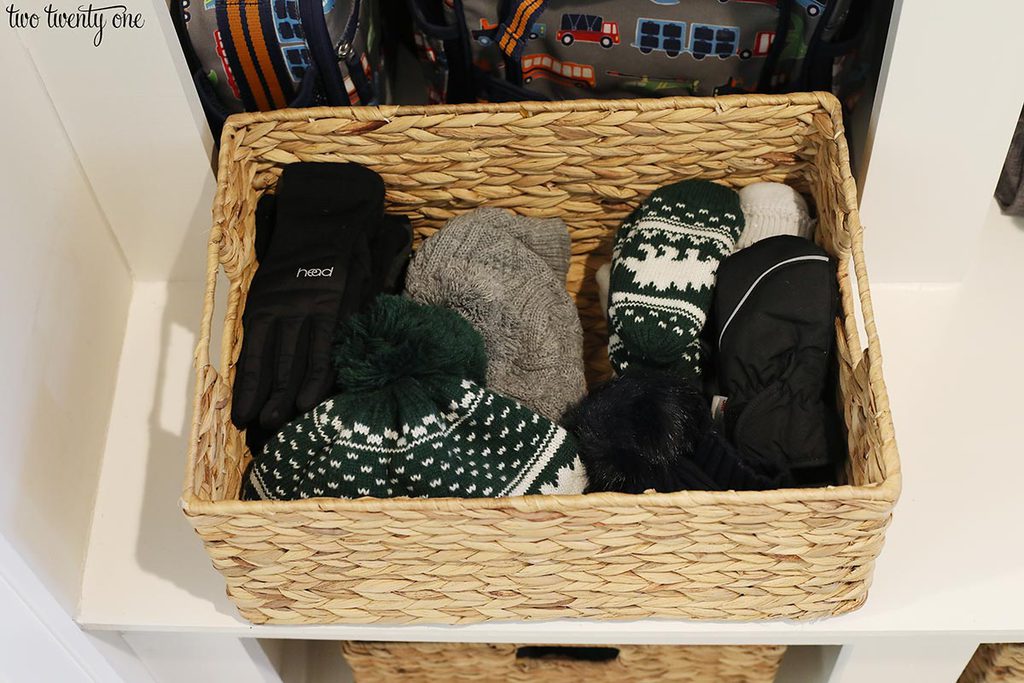 mudroom basket