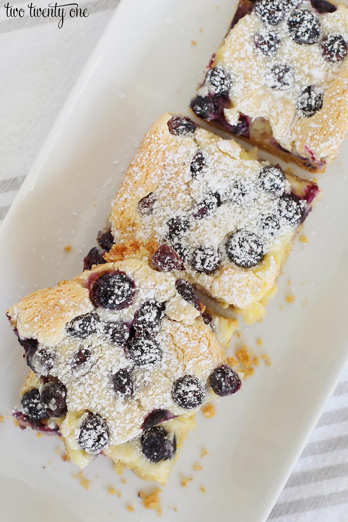 blueberry gooey butter bars