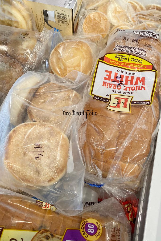 how to freeze bread