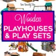 wooden play sets and playhouses