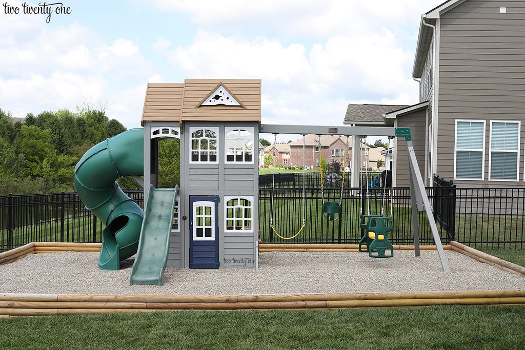 gray outdoor playset