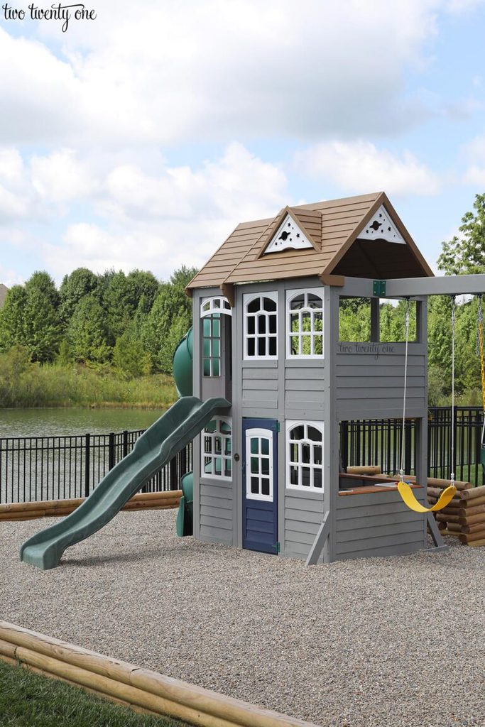 Painted Outdoor Playset