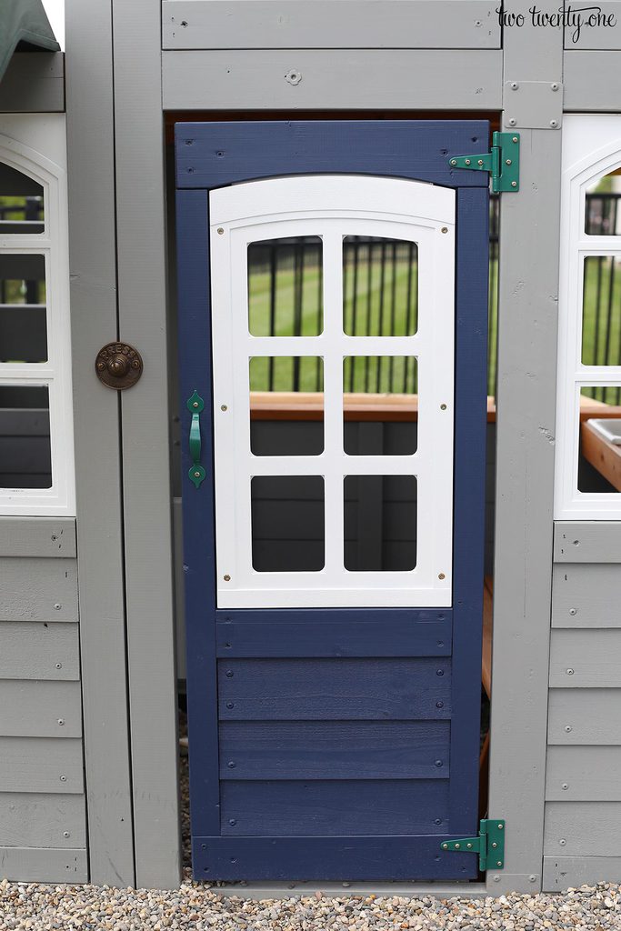 blue playset door