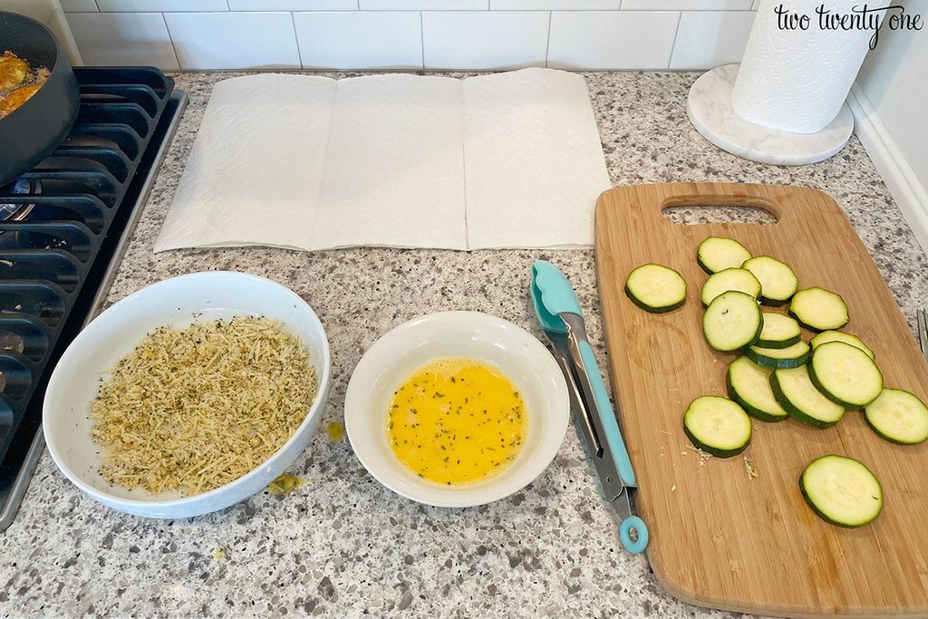 frying zucchini