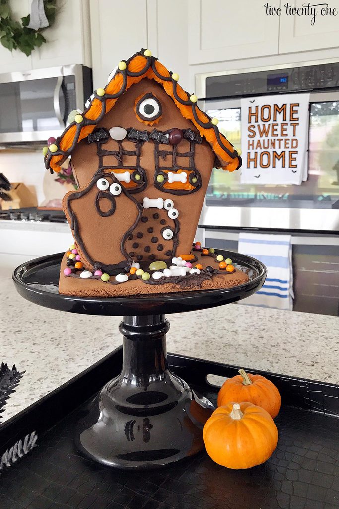 trader joe's halloween gingerbread house