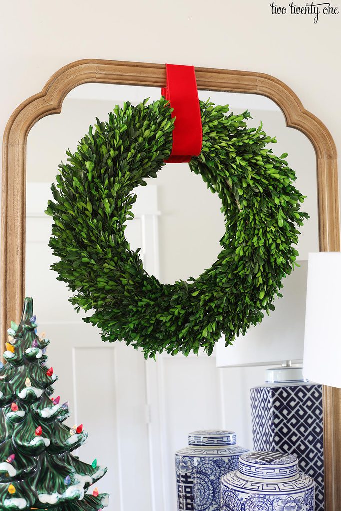 boxwood Christmas wreath