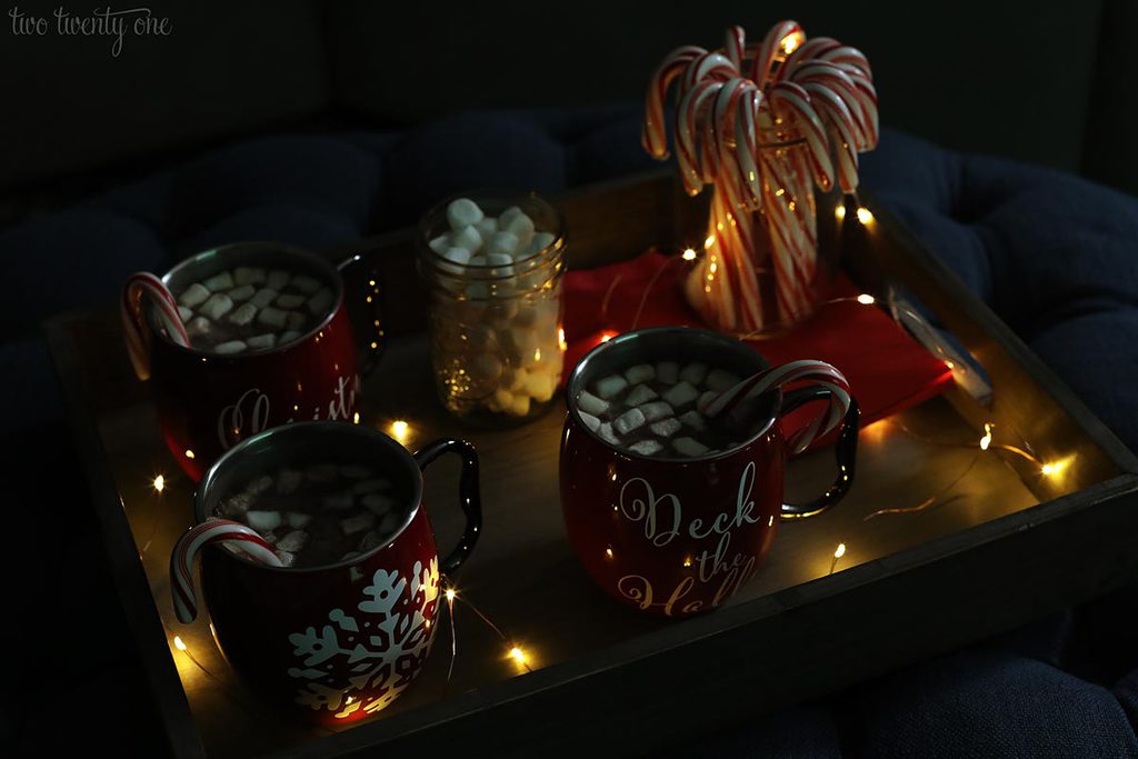 hot cocoa tray