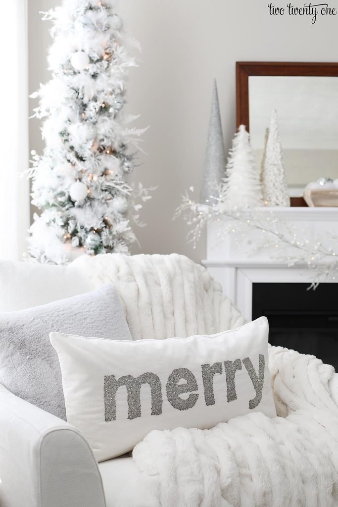 white christmas bedroom