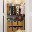 organized kids closet