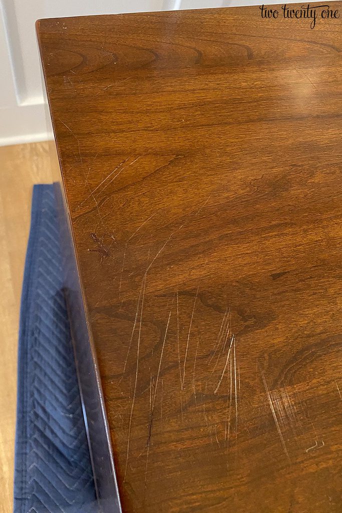 fixed furniture scratches