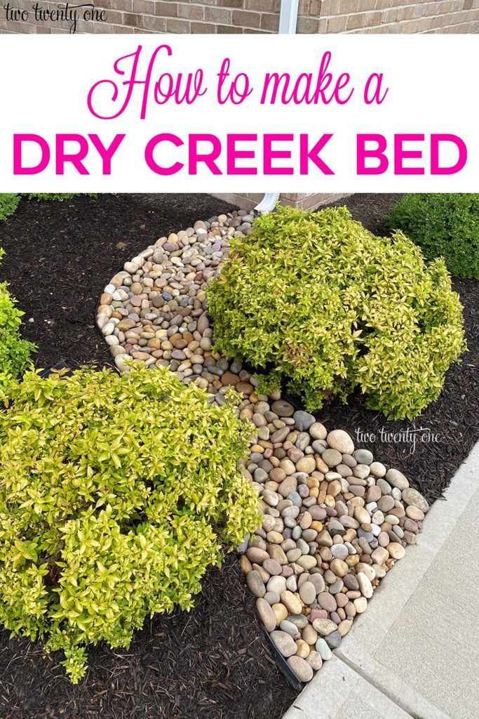 Dry Creek Bed Landscaping - DIY Rainscaping
