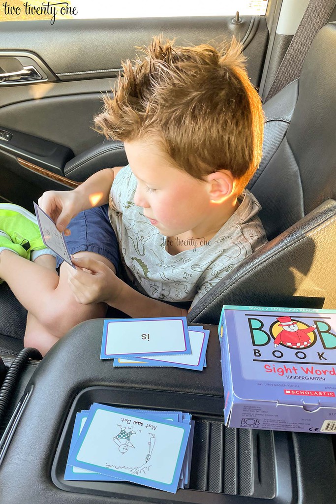 Creating Reading Habits – Reading In the Car Line Every Day